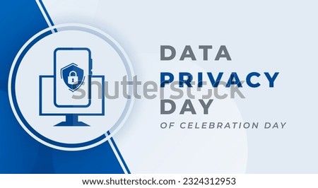 Data Privacy Day Celebration Vector Design Illustration for Background, Poster, Banner, Advertising, Greeting Card