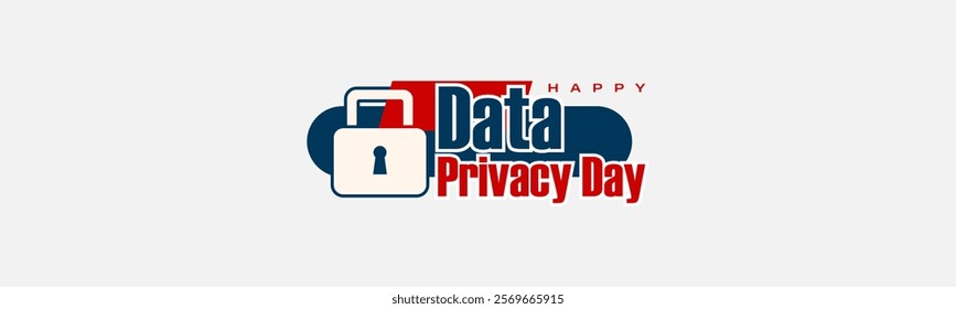 Data Privacy Day Holiday concept. Template for background