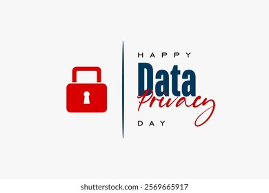 Data Privacy Day Holiday concept. Template for background