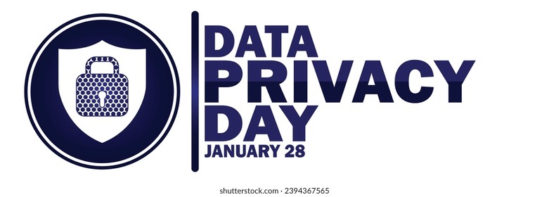 Data Privacy Day. January 28. Vector illustration. Suitable for greeting card, poster and banner.