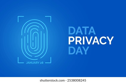 Día de la Privacidad de Datos. 28 de enero. Concepto de Festiva. Plantilla de diseño para el Anuncio, Web, tarjeta, cartel
