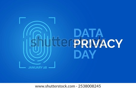 Data Privacy Day. January 28. Holiday concept. Design template for banner, web, card, poster
