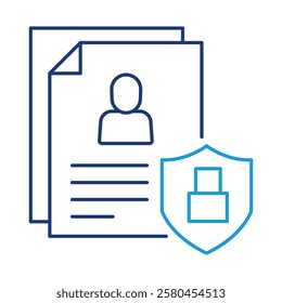 Data Privacy – Document with Lock Icon Representing Protection of Personal Information and Compliance in Digital Spaces