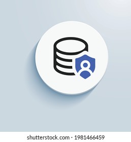 Data Privacy Icon Vector Design