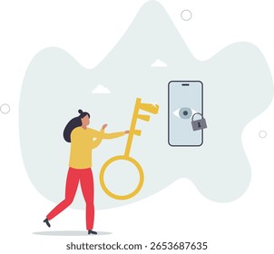 Data privacy for internet user, protect application to track or follow user behavior concept.human life.