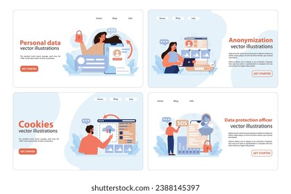 Conjunto de privacidad de datos. El usuario gestiona los datos personales, realiza un seguimiento en línea de la conciencia de las cookies, implementa el anonimato de los datos y un funcionario dedicado que garantiza la protección de los datos. Prácticas eficaces de privacidad en línea