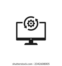 data processing icon or data process icon vector isolated. Best data processing icon vector for mobile apps, websites, data process design element, and more.
