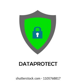 Data Protect Abstract Logo Vector Illustration