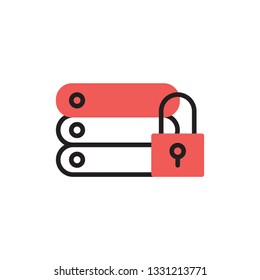 data protected icon vector modern style design