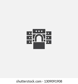 data protection base icon. Simple sign illustration. data protection symbol design. Can be used for web, print and mobile