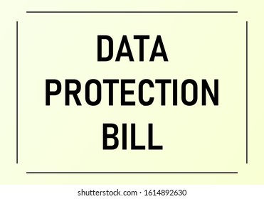 Data Protection Bill - Analog Gdpr And Ccpa. Security Concept. Vector Illustration Eps10