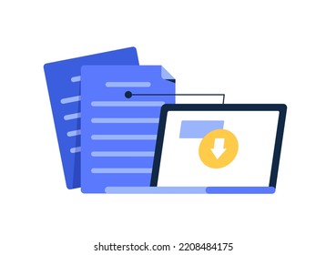 Data protection and cloud storage vector illustration,delete trash files