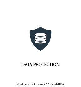 data protection creative icon. Simple element illustration. data protection concept symbol design from GDPR collection. Can be used for web and mobile.