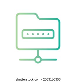 Data Protection glyph icon white background