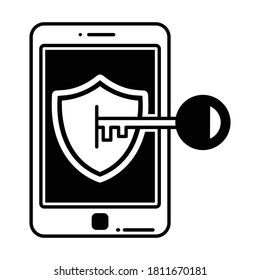
Data protection Half Glyph Style vector icon which can easily modify or edit
