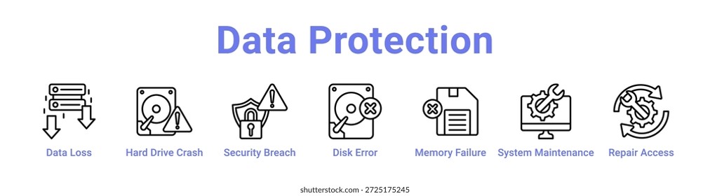 Icono de protección de datos Anuncio y colección
