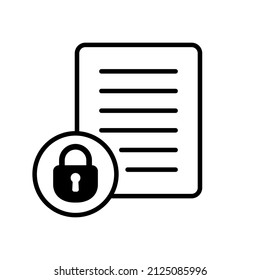 Datenschutzsymbol. Kreatives Datenschutzsymbol für Webdesign, Vorlagen, Infografiken und mehr.