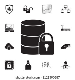 data protection icon. Detailed set of cyber security icons. Premium quality graphic design sign. One of the collection icons for websites, web design, mobile app on white background