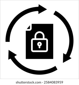 Data Protection Icon Element For Design