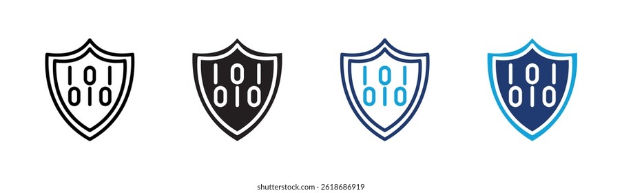 Elemento de icono de protección de datos para diseño