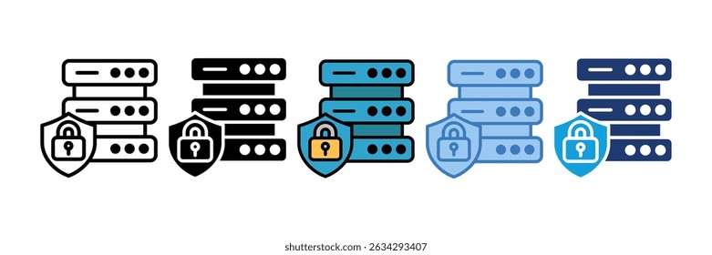 Data Protection Icon Element For Design