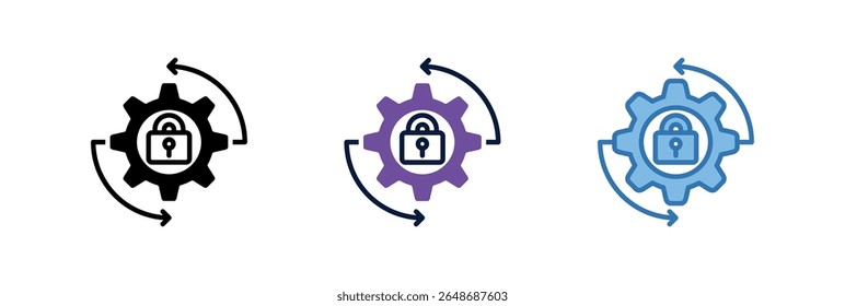 Data Protection Icon Element For Design