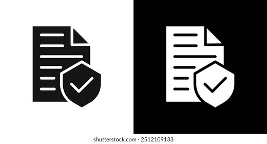 data protection icon Flat fill set collection