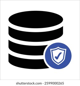 Data Protection Icon Isolated On White Background