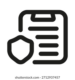 Data Protection Icon. Modern Professional Minimal Line Vector Symbol for Security and Privacy
