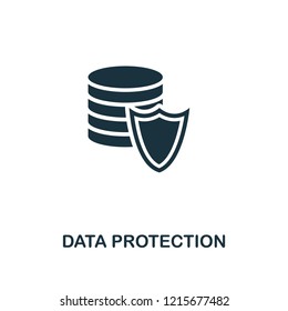 Data Protection icon. Premium style design from security collection. UX and UI. Pixel perfect data protection icon for web design, apps, software, printing usage.