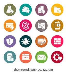 Data protection icon set