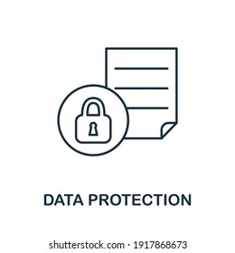 Data Protection icon. Simple element from internet security collection. Creative Data Protection icon for web design, templates, infographics and more