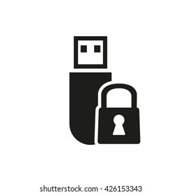 The data protection icon. Transfer and connection, data symbol. UI. Web. Logo. Sign. Flat design. App. Stock vector