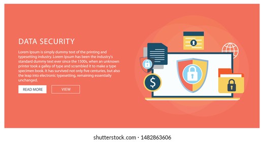 Data protection. Internet security, privacy access with password