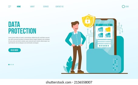 Data Protection Landing Page Template