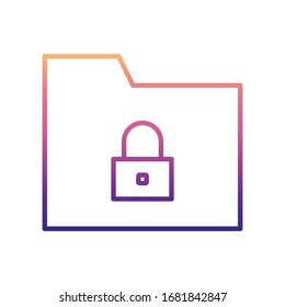 data protection nolan icon. Simple thin line, outline vector of New Technologies icons for ui and ux, website or mobile application