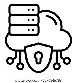 Data Protection Policy Icon Element For Design