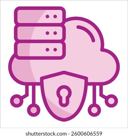 Data Protection Policy Icon Element For Design
