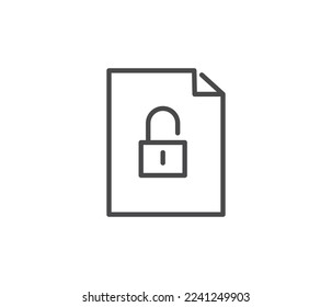 Data protection privacy concept. Padlock icon, vector.
