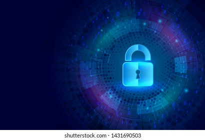 Data protection, privacy, and internet security concept. Cybersecurity for business and internet project. Vector illustration of a data security services. 