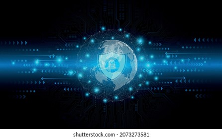 Privacidad de protección de datos.Red de ciberseguridad.Seguridad digital.guardia de seguridad. Toca el futuro. Huella digital futurista.