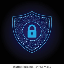 Protección de datos privacidad.Red de ciberseguridad.Seguridad digital.guardia de seguridad. Toca el futuro. Huella digital futurista.