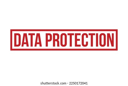 Data Protection Rubber Stamp Seal Vector