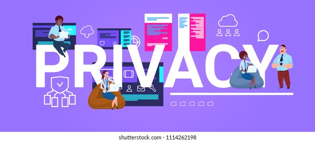 data protection support mix race team engineer computing center with hosting servers infographic, network and database, internet center, communication support, flat design banner