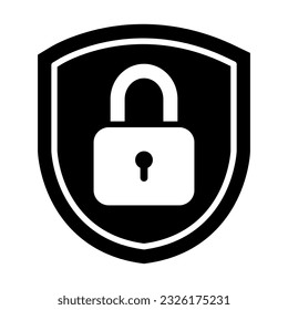 Data Protection Vector Glyph Icon For Personal And Commercial Use.
