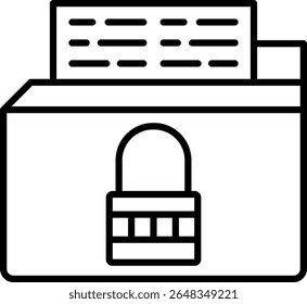Data protection vector icon. Can be used for printing, mobile and web applications.