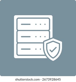 Data Protection vector icon. Can be used for printing, mobile and web applications.