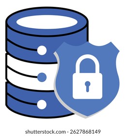 Data Protection Vector Icon Illustrating Digital Security, Privacy, and Online Safety Measures