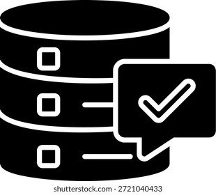 Diseño de iconos de estilo de glifo de calidad de datos