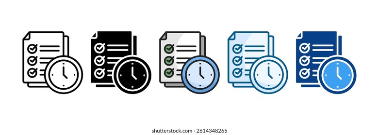 Data Quality Icon Set Multiple Style Collection